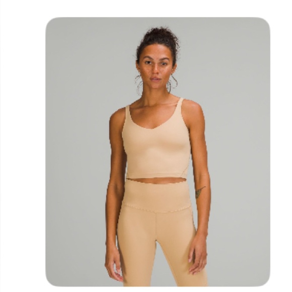 Lululemon Align Tabk crop Tan Sports Bra